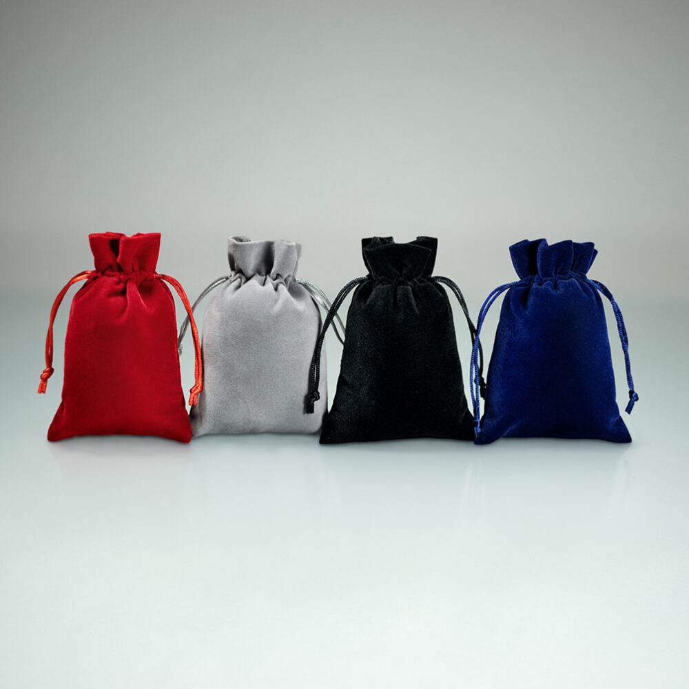 Recycled Velvet Jewelry Pouches