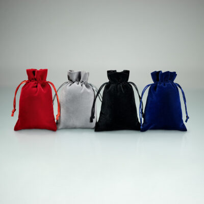 Recycled Velvet Jewelry Pouches