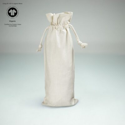 Wine Bottle Bag Ecological Cotton 15x38cm