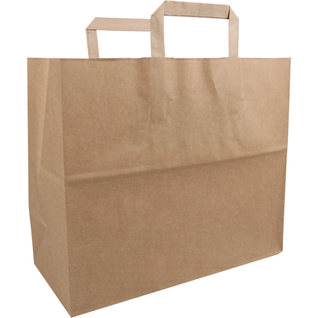 250 pieces FSC Paper Bags Flat Handle Brown